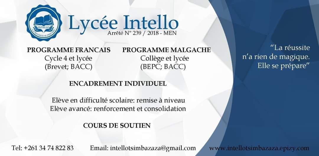 Encadrement personnalisé et cours de soutien au Lycée Intello